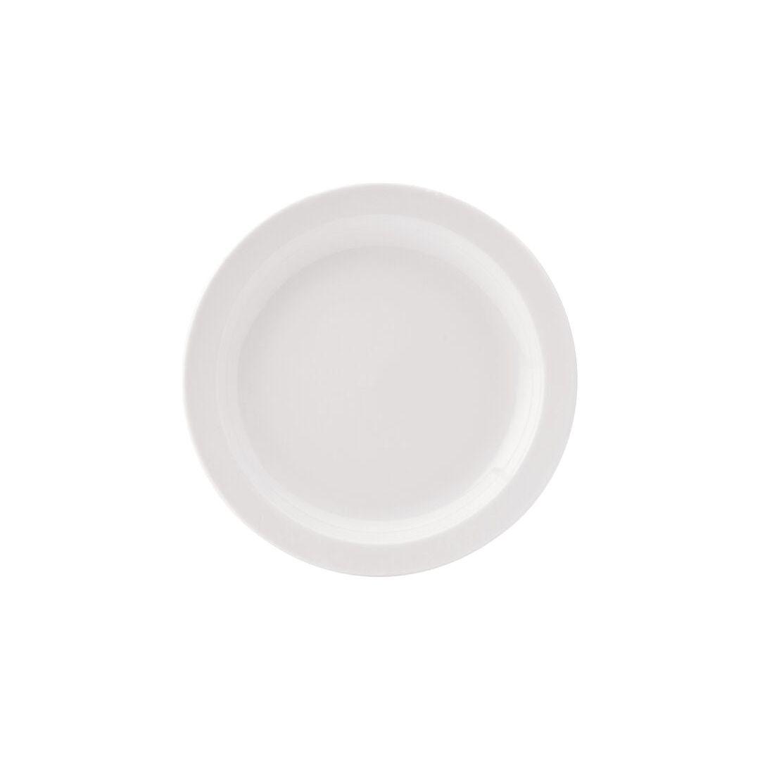 Pure White Porcelain Narrow Rim Plates - BESPOKE77