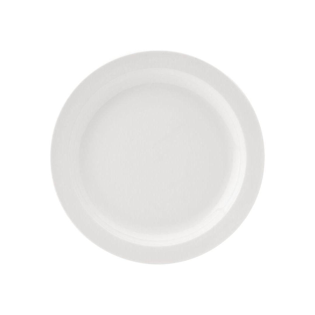 Pure White Porcelain Narrow Rim Plates - BESPOKE77