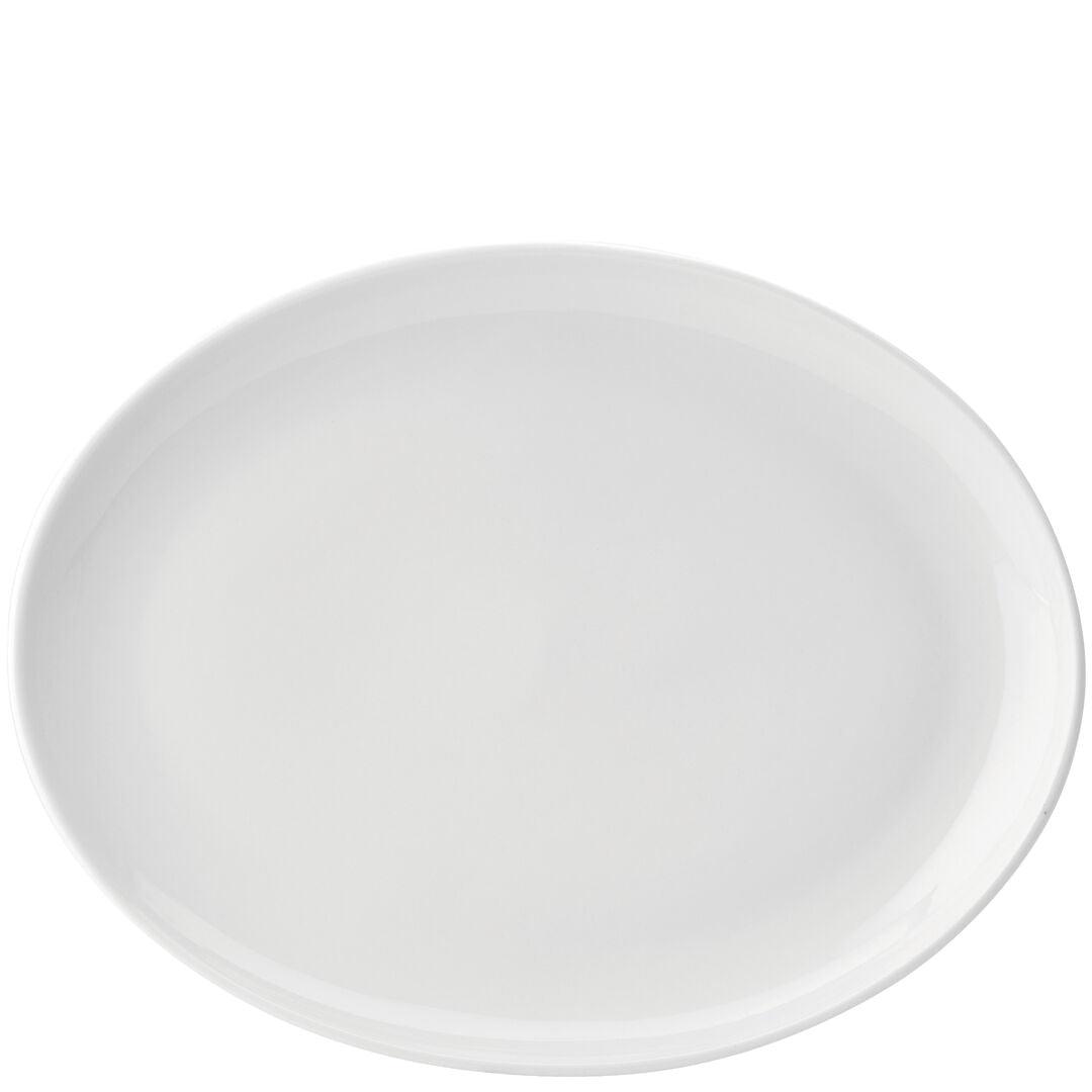 Pure White Porcelain Oval Plates - BESPOKE77