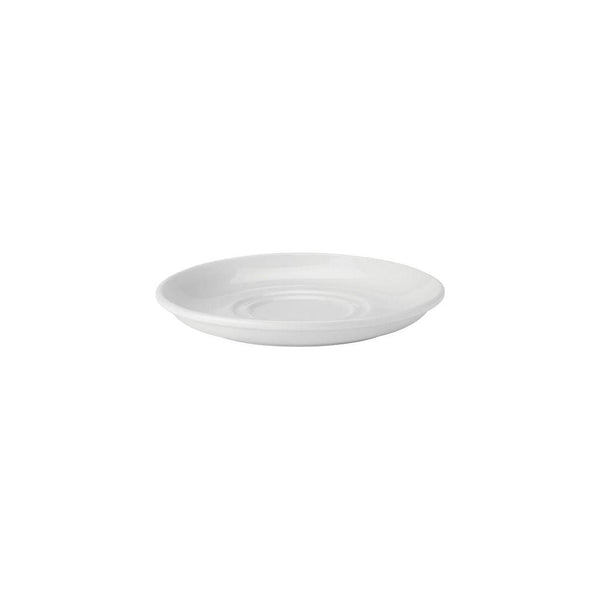 Pure White Double Well Porcelain Saucers - BESPOKE77