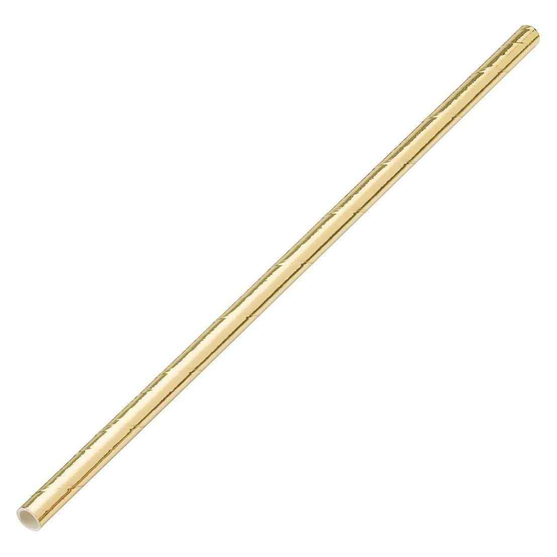 Paper Solid Gold Straw 8" (20cm) - BESPOKE77