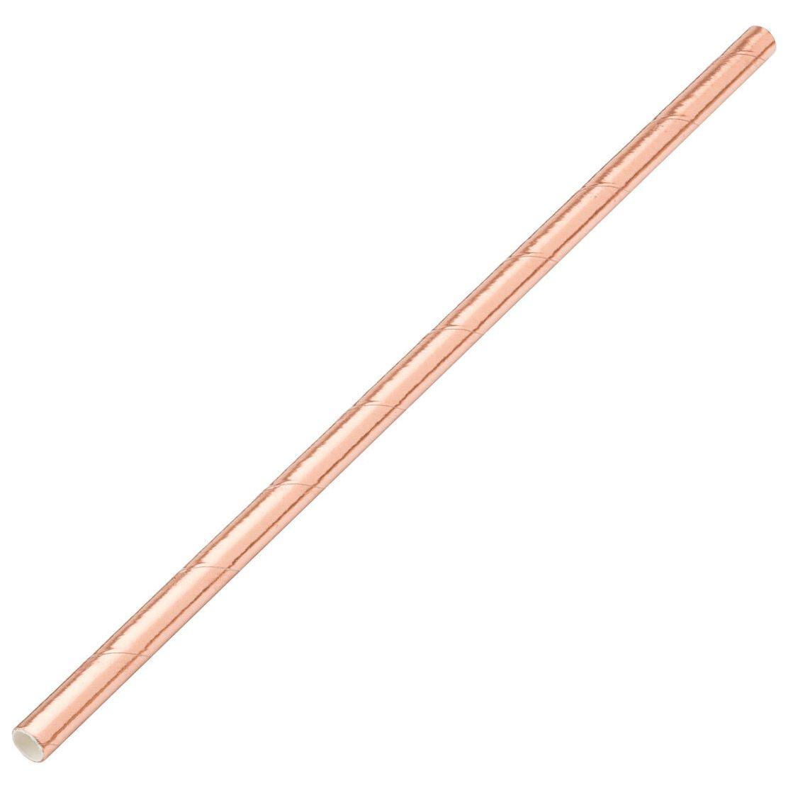 Paper Solid Copper Straw 8" (20cm) - BESPOKE77