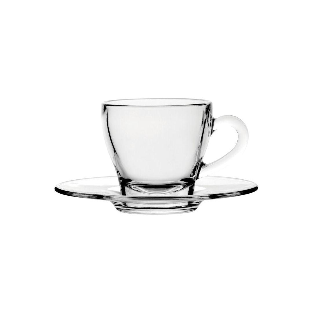 Ischia Glass Coffee Cups and Saucers - BESPOKE77