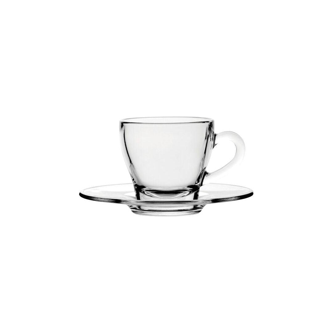 Ischia Glass Coffee Cups and Saucers - BESPOKE77