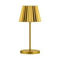 Dominica LED Cordless Lamp 26cm - Brushed Gold - BESPOKE77