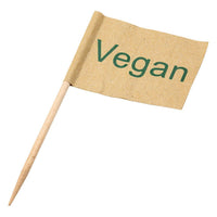 Vegan Flag Skewer 2.5" (6.5cm) - BESPOKE77
