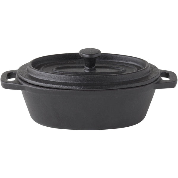 Cast Iron Small Oval Casserole 5 x 3.5" (12.5 x 9cm) 8.5oz - BESPOKE77