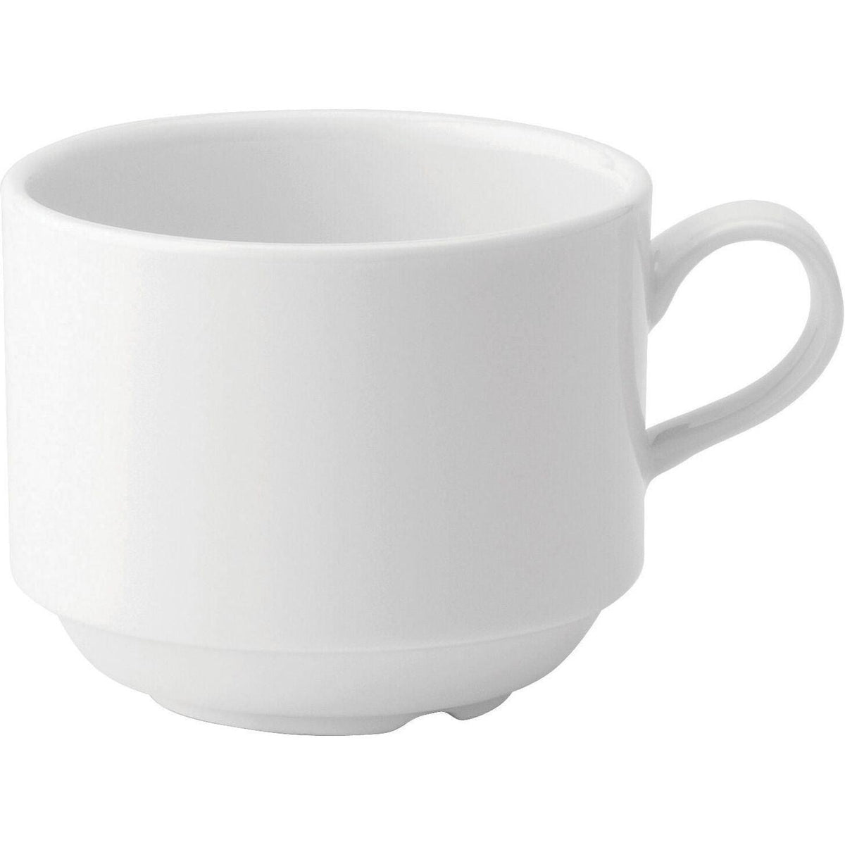 Anton Black Fine China White Cups - BESPOKE77