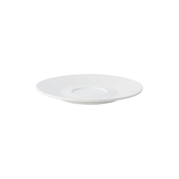 Anton Black Fine China White Saucers - BESPOKE77