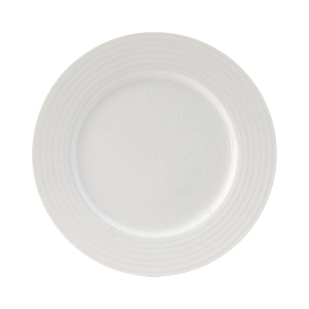 Anton Black Fine China White Plates - BESPOKE77